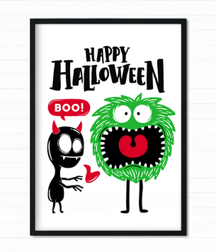 Дитячий постер на Хелловін "Happy Halloween" 2 розміри (03591) 03591 фото