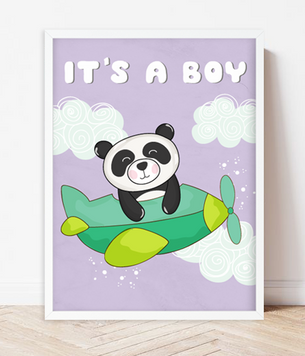 Декор-постер для baby shower "It's a boy" 2 розміри (05056) 05056 фото