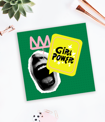 Листівка для дівчини чи подруги "Girl Power" (В30025) В30025 фото