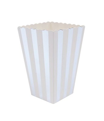 Коробочка для попкорна "Silver stripes" 1 шт (50-09) 50-09 фото