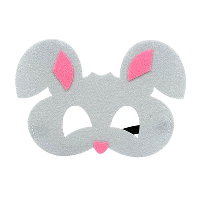 Детская маска "Белый кролик" фетровая (M219089) M219089 фото