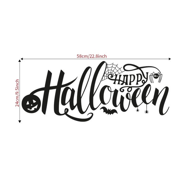 Наклейка на стену или стекло "Halloween" 58x24 cм (H205) H205 фото