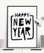 Стильный новогодний постер в скандинавском стиле "Happy New Year" (2 размера) 04251 фото 2