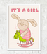 Постер для baby shower "It's a girl" 2 размера (02780) 02780 фото 2