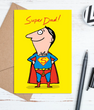 Поздравительная открытка для папы "Super Dad" (02198)
