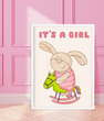Постер для baby shower "It's a girl" 2 размера (02780)