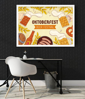 Постер для пивного фестивалю Октоберфест 2 размера (09027) 09027 фото