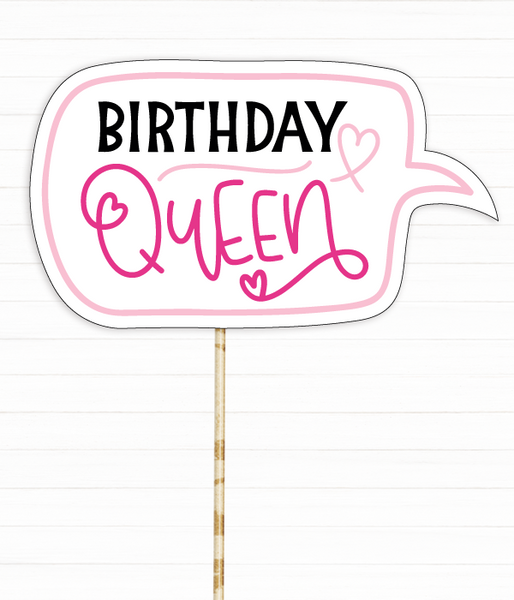 Табличка для фотосессии "Birthday Queen" (05036) 05036 фото