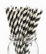 Паперові трубочки "Black white stripes" (10 шт.) straws-3599 фото 1