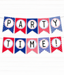 Бумажная гирлянда "PARTY TIME!" 10 флажков (023982)