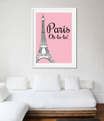 Постер "Paris Oh-la-la" 2 розміри (03364) 03364 фото