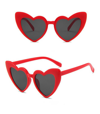 Стильны окуляри з сердечками з червоною оправою (R070620211) R070620211 фото