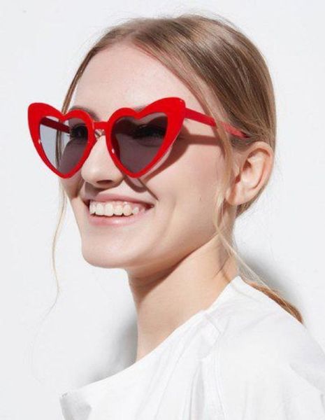 Стильные очки с сердечками с красной оправой (R070620211) R070620211 фото