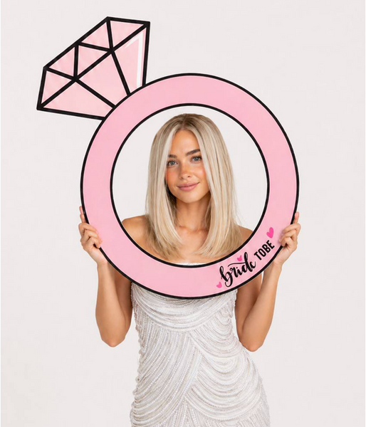 Рамка у вигляді кільця для фотосесії "Bride to be!" (BH205) BH205 фото