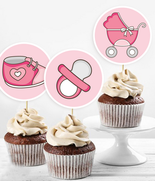 Топпери для капкейків "Baby shower" (02563) 02563 фото