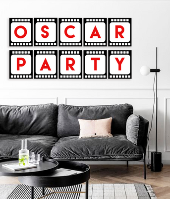 Гірлянда з прапорців для вечірки у стилі Оскар "Oscar party" (02714) 02714 фото