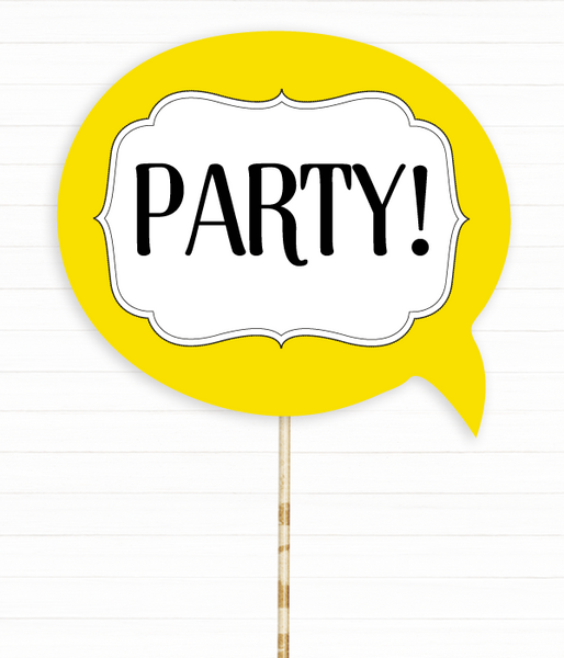 Табличка для фотосесії "Party!" (02286) 02286 фото