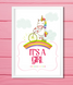 Декор-постер с единорогом для baby shower "Unicorn" 2 размера (02937) 02937 (А4) фото 3
