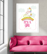 Декор-постер с единорогом для baby shower "Unicorn" 2 размера (02937) 02937 (А4) фото 2