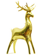 Новогодний воздушный фольгированный шар Золотой олень 123х84 см (M90878)