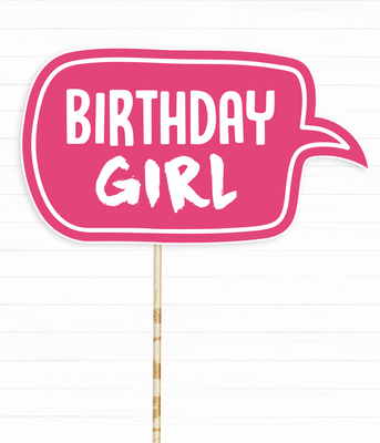 Фотобутафорія - табличка для фотосесії "Birthday Girl" (01677) 01677 фото