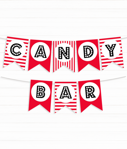 Гирлянда-флажки "Candy bar" 0987 фото