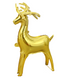 Новогодний воздушный фольгированный шар Золотой олень 82х50 см (M90877) M90877 фото 1