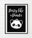 Постер "Party like a Panda" 2 размера (03077) 03077 фото 1