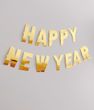 Новорічна фігурна золота гірлянда Happy New Year (H109)