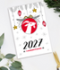 Новогодняя открытка на год козы 2027 "З новим роком" (NY80065) NY80065 фото 2