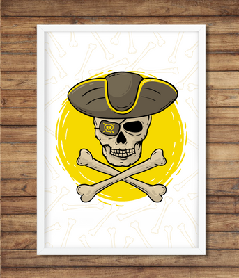 Постер для піратської вечірки 2 розміри (02376) 02376 фото