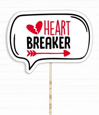 Табличка для фотосессии на День Святого Валентина "HEART BREAKER" (VD-70) VD-70 фото