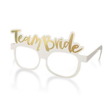 Бумажные очки для девичника "Team bride" 1 шт (40-310) 40-310 фото