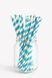 Бумажные трубочки "Blue white stripes" (10 шт.) straws-31 фото 2