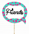 Фотобутафория-табличка для фотосессии "Friends" (01849)