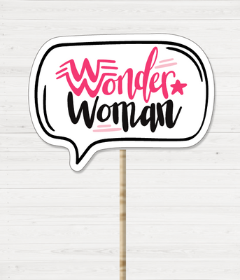 Табличка для фотосессии "Wonder woman" G4 фото