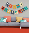 Гирлянда из флажков на день рождения "Happy Birthday!" (06170)