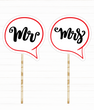 Свадебные таблички для фотосессии Mr. и Mrs. (061481)
