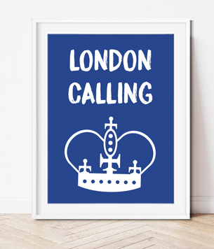 Постер для британської вечірки "LONDON CALLING" 2 розміри (L-203) L-203 фото
