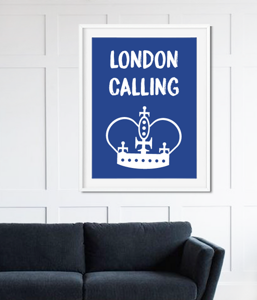 Постер для британской вечеринки "LONDON CALLING" 2 размера (L-203) L-203 фото