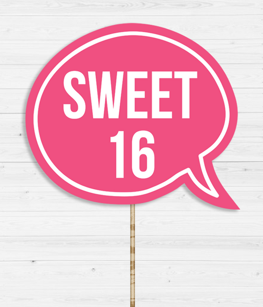 Табличка для фотосессии "Sweet 16!" 02982 фото