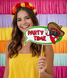 Табличка для фотосесії на мексиканській вечірці "Party Time" (P2178) P2178 фото 2