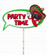 Табличка для фотосесії на мексиканській вечірці "Party Time" (P2178) P2178 фото 1