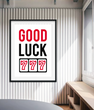 Постер для вечірки у стилі казино "Good Luck" 2 розміри (CA4021) CA4021 (A3) фото