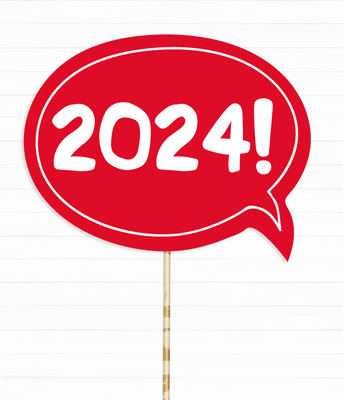 Табличка для новогодней фотосессии "2024!" (03317) 03317 фото
