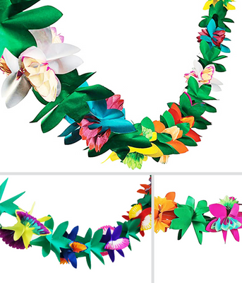 Об'ємна паперова гірлянда для гавайської вечірки ALOHA (3 метри) 0205-10 фото