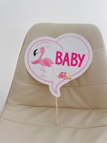 Табличка для фотосесії з фламінго "Baby" (029081) 029081 фото