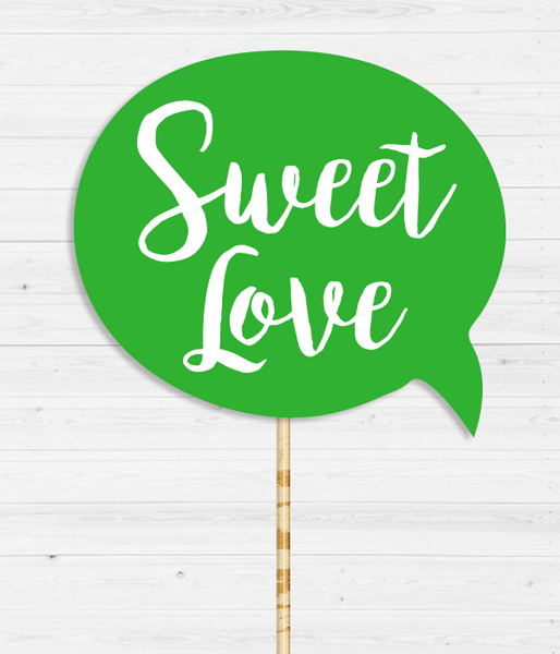 Табличка для фотосессии "Sweet love" 0832 фото