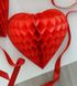 Декорація Червоне гофро серце 20 см (04501) 04501 фото 4