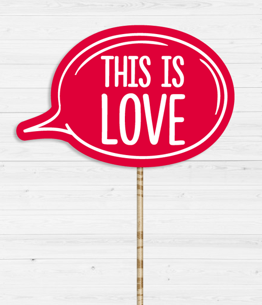 Табличка для фотосессии "This is LOVE" 01646 фото